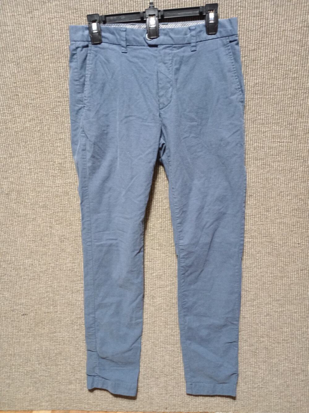Ted Baker London Blue Cotton Blend Flat Front 30 X 30 Ca25459